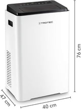 TROTEC PAC 3900 X Mobile Klimaanlage 3-In-1 Kühlung Lüften Entfeuchten Monoblock 3,9 kW 3