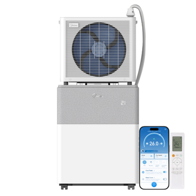 Midea PortaSplit Mobiles Split-Klimagerät 8000 BTU Kühlung WLAN A++ SEER 6,1 Leise